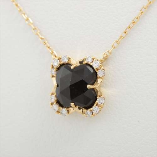 Vendome Aoyama Chalcedony diamond Necklace K18(YG) A rank