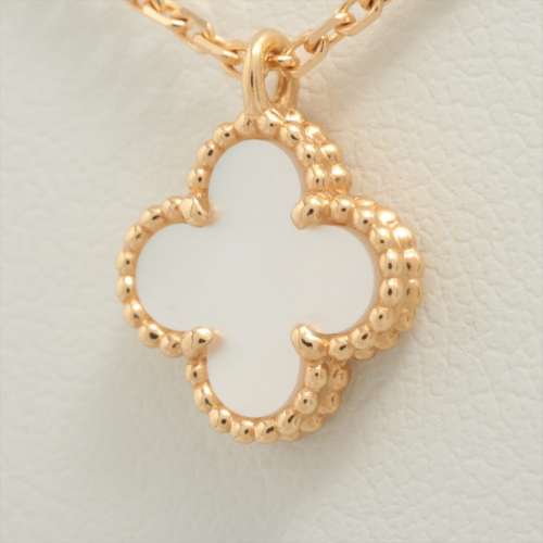 Van Cleef & Arpels Sweet Alhambra shells Necklace 750(YG) AB rank