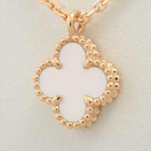 Van Cleef & Arpels Sweet Alhambra shells Necklace 750(YG) AB rank