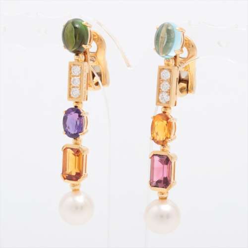 Bvlgari Allegra Multicolor Pearl diamond Earings 750(YG) AB rank