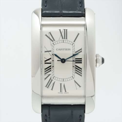 Cartier Tank American LM WSTA0018 SS & leather AT Silver-Face AB rank