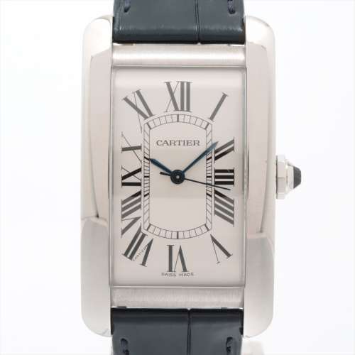 Cartier Tank American LM WSTA0018 SS & leather AT Silver-Face AB rank