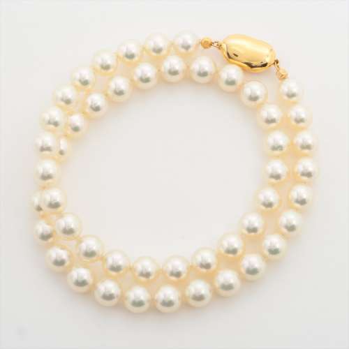 Pearl Necklace SV Approx. 7.5mm-8.0mm B rank