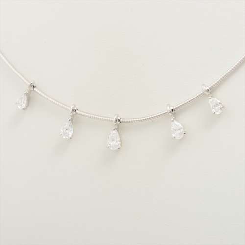Mikimoto Diamants colliers K18(WG) Rang AB