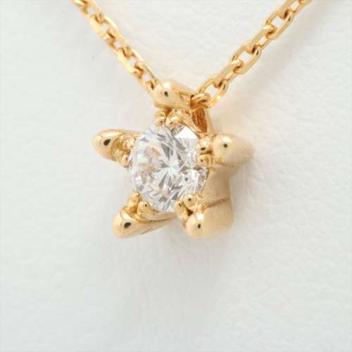 bijoux en forme d'étoile Diamants colliers K18(YG) Rang AB