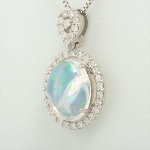 Opale Diamants colliers Pt900×Pt850 Rang B