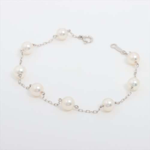 Mikimoto Pearl Bracelet K18(WG) Approx. 6.0mm AB rank