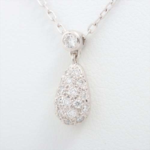 Mikimoto Diamants colliers K18(WG) Rang AB