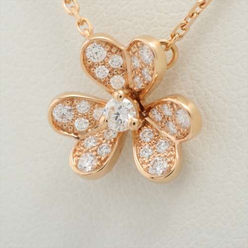 Van Cleef & Arpels Frivole Mini diamond Necklace 750(PG) AB rank