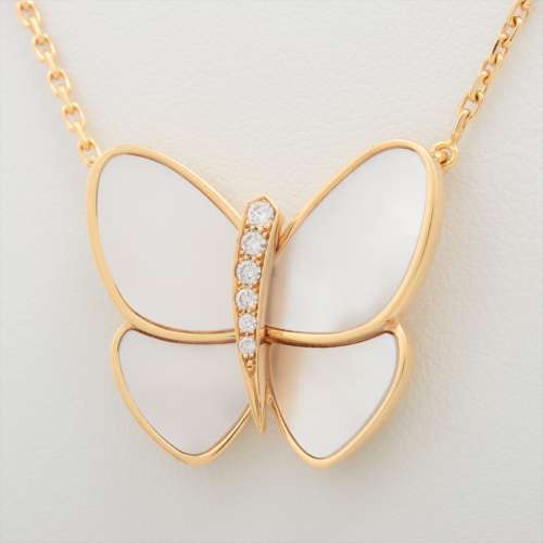 Van Cleef & Arpels papillon coquilles Diamants colliers 750(YG) Rang AB