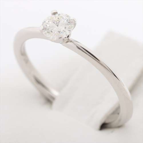 Tiffany TRUE diamond rings Pt950 I AB rank