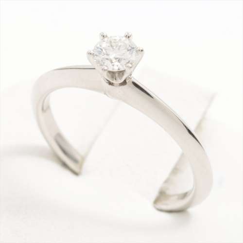 Tiffany Solitaire diamond rings Pt950 AB rank