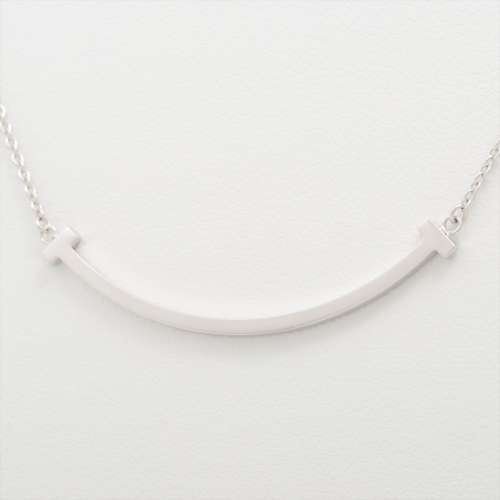 Tiffany T Smile Mini Necklace 750(WG) AB rank