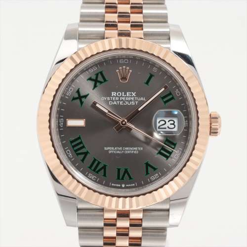 Rolex Date juste 126331 SS×PG AT cadran gris Rang AB