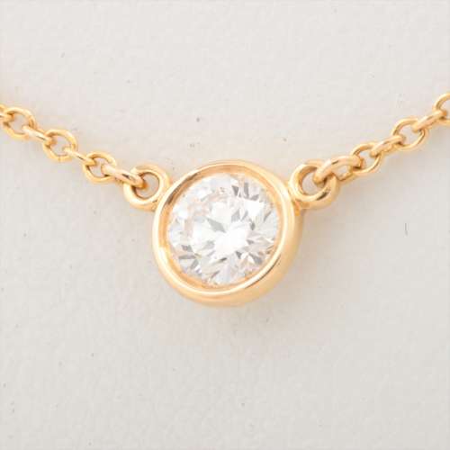 Tiffany By the Yard 1P diamond Necklace 750(YG) I AB rank