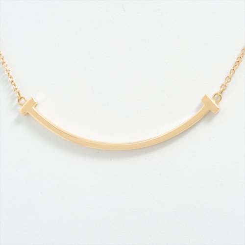Tiffany T Smile Mini Necklace 750(YG) AB rank
