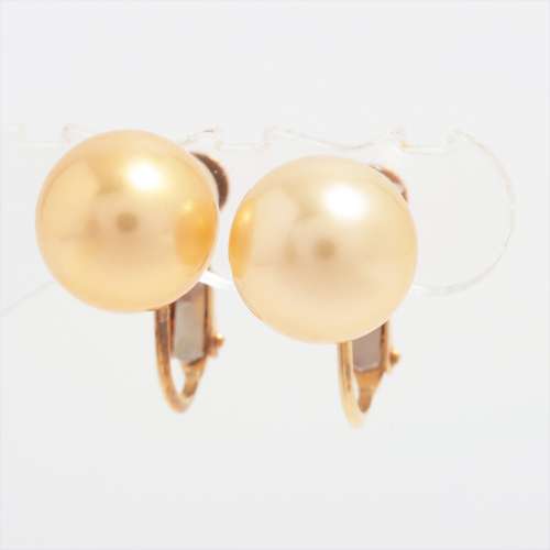 Pearl Earings K18 Approx. 9.5mm B rank