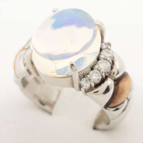 Opale Diamants bagues Pt900 × Vénus inconnue Rang B