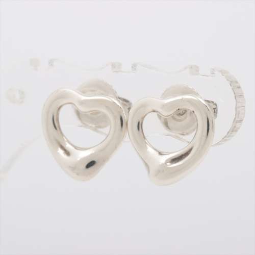 Tiffany cœur ouvert 925 piercing (pour les deux oreilles) Argent Rang AB