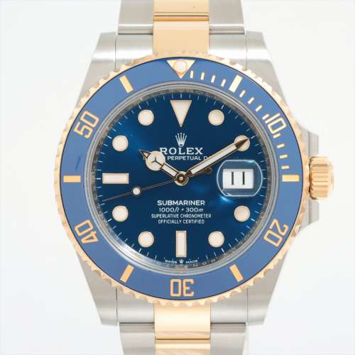 Rolex sous-marinier 126613LB SS×YG AT cadran bleu Un rang