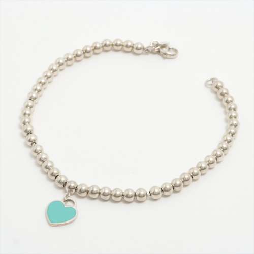 Tiffany Retourner chez Tiffany étiquette en forme de cœur 925 bracelets Argent Rang AB