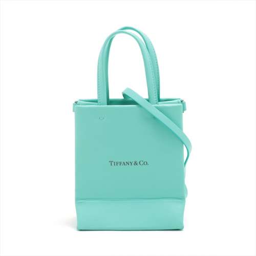 Tiffany mini sac de courses cuir Sac à main bidirectionnel bleu Rang AB