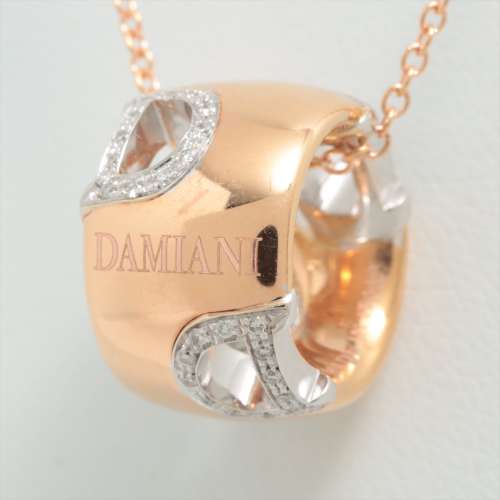 Damiani Icône D Diamants colliers 750(PG×WG) Rang AB