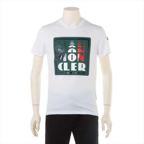Moncler coton T-shirts Année 19 S blanc Rang AB