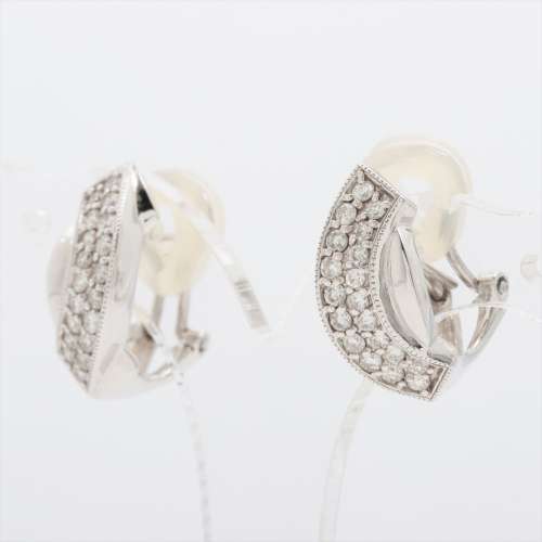 Diamants piercing pour boucles d'oreilles K18WG Rang B