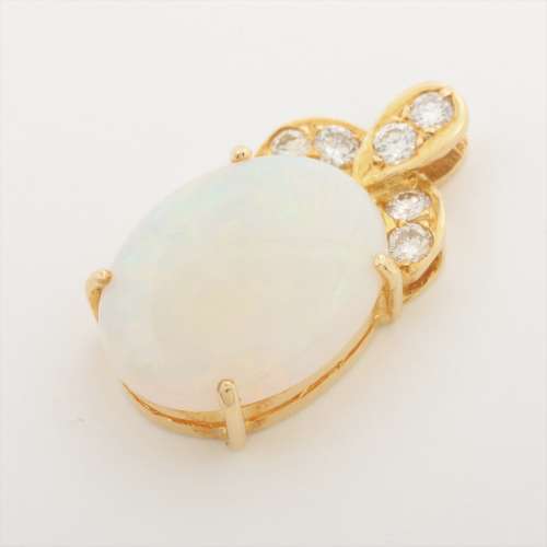Opale Diamants haut à collier 750 Rang B
