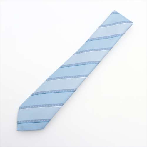 Vuitton Cravate Monogramme rayures M77836 soies cravates MR3232 bleu Un rang