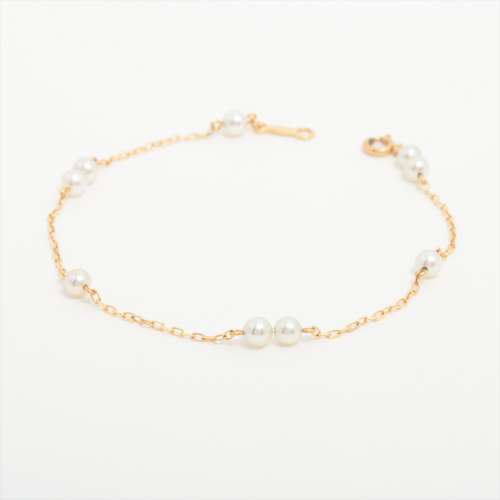 Mikimoto Pearl Bracelet K18(YG) Approx. 4.0mm AB rank