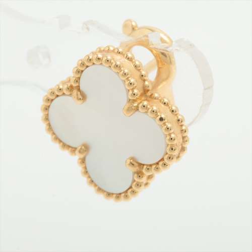 Van Cleef & Arpels Vintage Alhambra shells Piercing jewelry 750(YG) AB rank