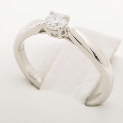 Tiffany Harmony diamond rings Pt950 Diamond diameter about 3.60 mm AB rank