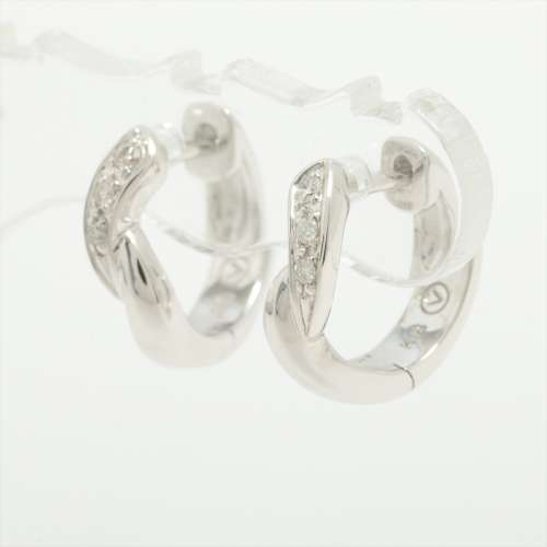 Vendome Aoyama diamond Piercing jewelry K18(WG) AB rank