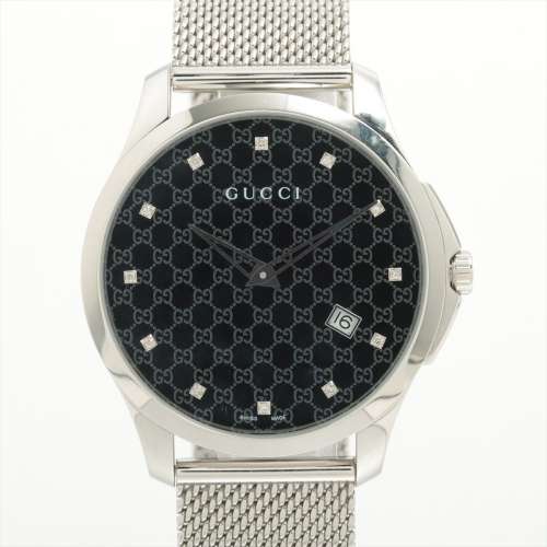 Gucci So intemporel 126.3 SS QZ cadran noir Rang AB