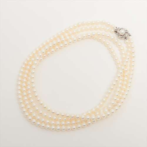 Pearl Necklace SV Approx. 5.0 mm to 5.5 mm B rank