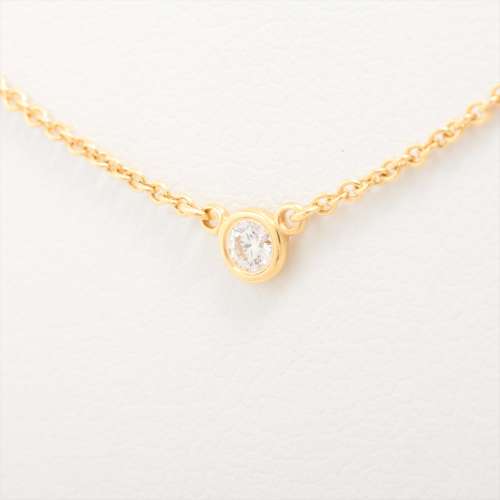 Tiffany By the Yard 1P diamond Necklace 750(YG) Diameter approx. 3.40mm AB rank