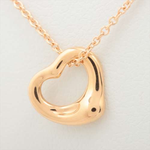 Tiffany Open Heart Necklace 750(PG) AB rank