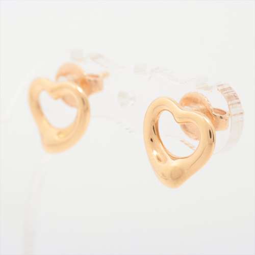 Tiffany Open Heart Piercing jewelry 750(PG) AB rank