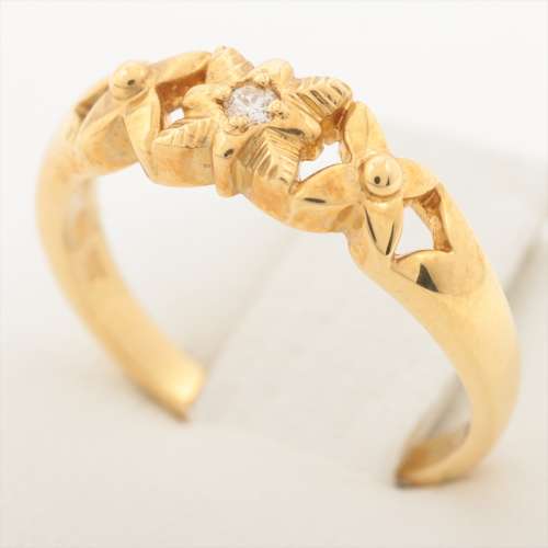 Mikimoto diamond rings K18(YG) AB rank