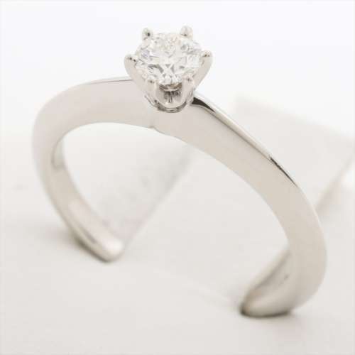 Tiffany Solitaire diamond rings Pt950 AB rank
