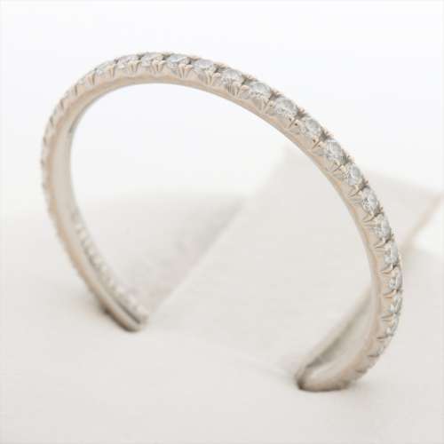 Tiffany Métro cercle complet Diamants bagues Pt950 Rang AB