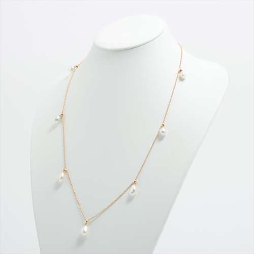 Mikimoto Pearl Necklace K18(YG) AB rank