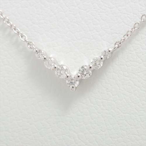 STAR JEWELRY diamond Necklace K18(WG) AB rank