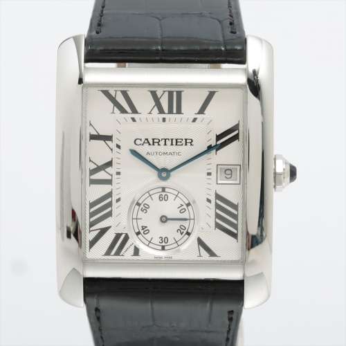 Cartier Tank MC W5330003 SS & leather AT Silver-Face AB rank