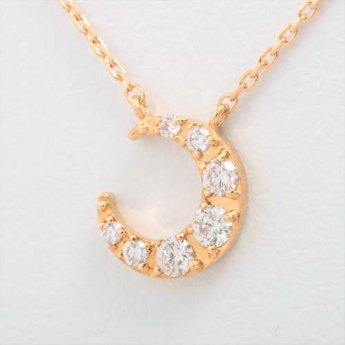 Vendome Aoyama diamond Necklace K18(PG) AB rank