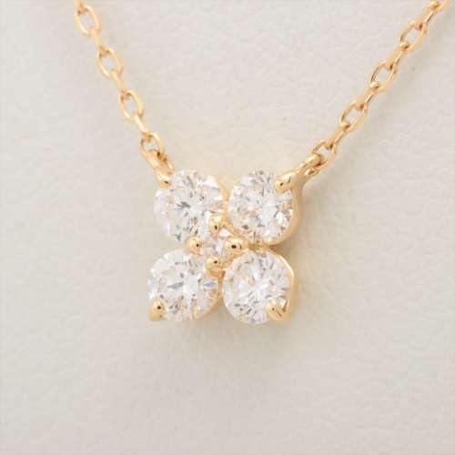 Vendome Aoyama diamond Necklace K18(YG) AB rank