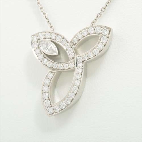 Harry Winston Lily Cluster diamond Necklace Pt950 AB rank