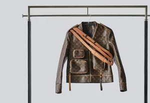 Veste en cuir Monogram Louis Vuitton